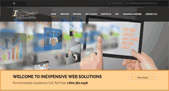 Desktop Screenshot of inexpensivewebsolutions.com