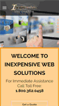 Mobile Screenshot of inexpensivewebsolutions.com